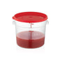 Round food storage container polypropylene PP with colorful lids