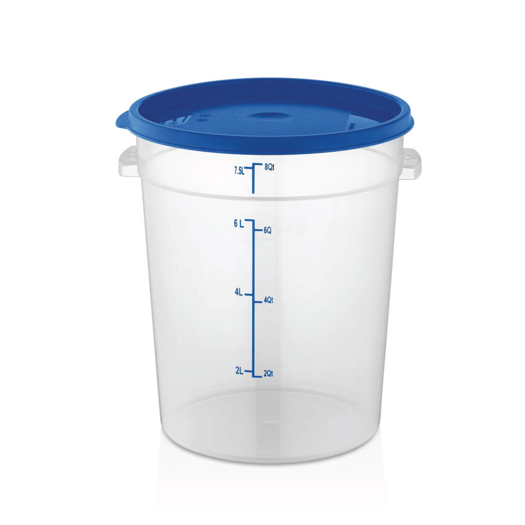 Round food storage container polypropylene PP with colorful lids