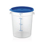 Round food storage container polypropylene PP with colorful lids