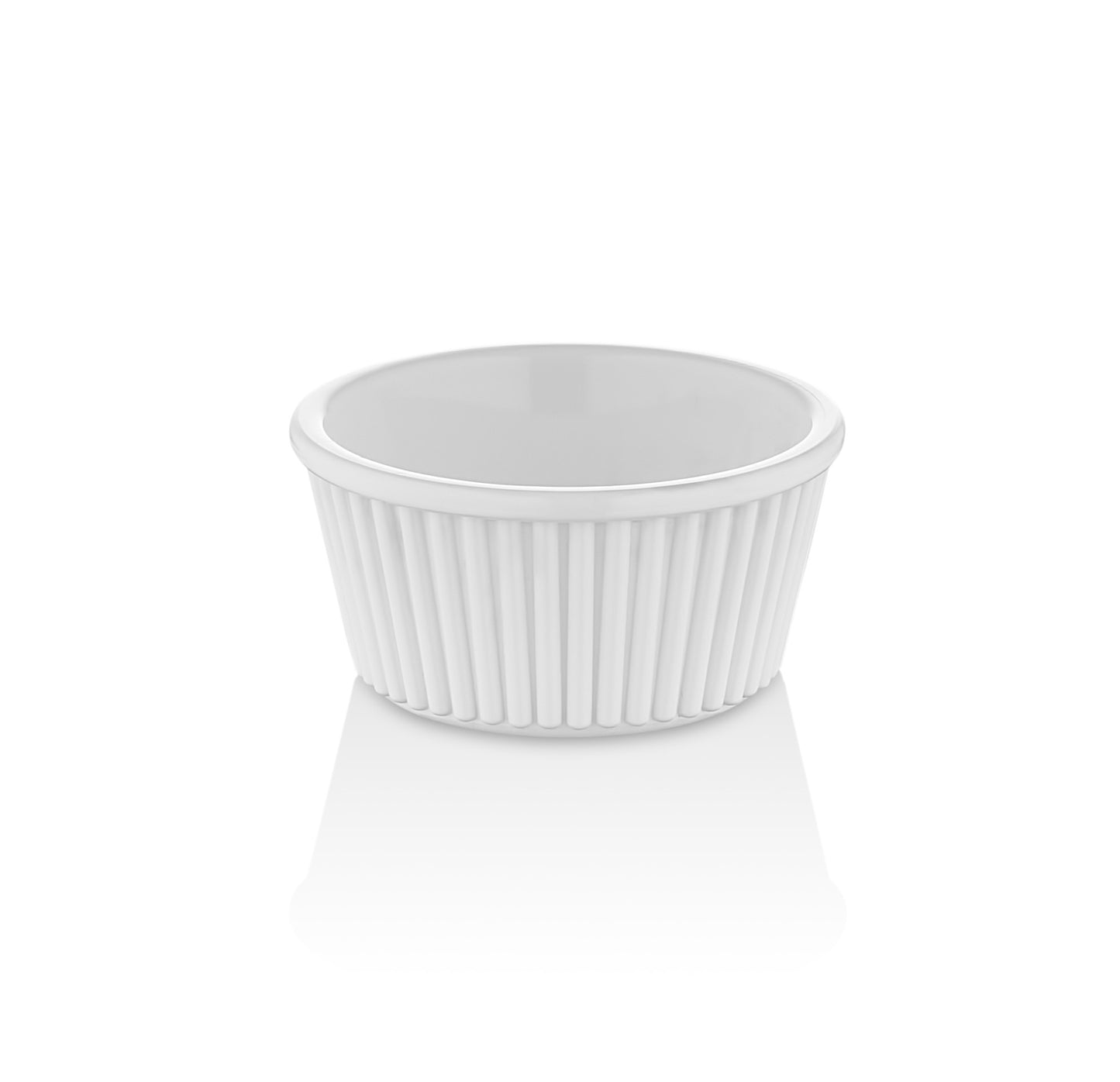 Ramekin polycarbonate, round corrugated ramekin