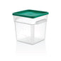 Square food storage container polypropylene PP with colorful lids