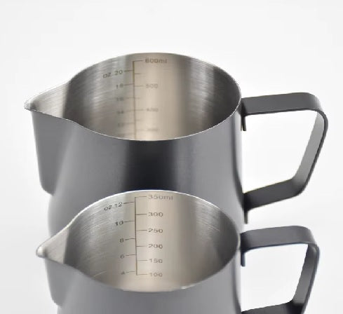 Milk pot stainless steel S/S graduated