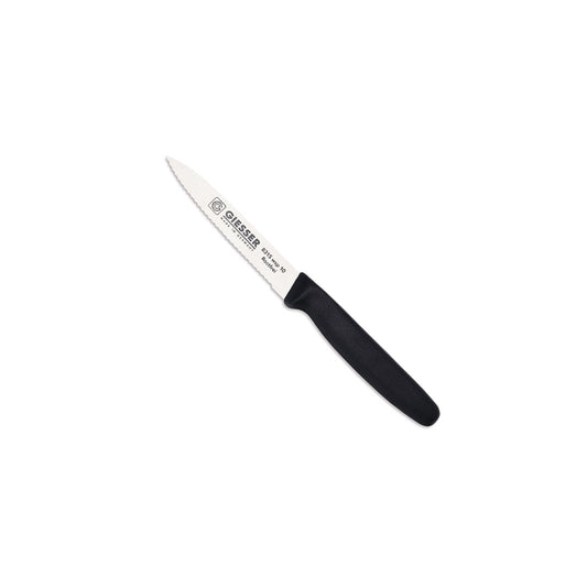Paring knife wavy edge with black handle