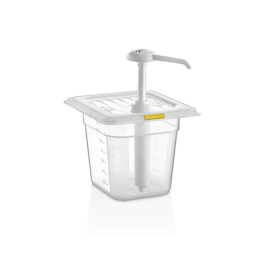Mustard dispenser plastic - yellow 2000 ml (72941)