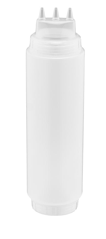 Clear squeeze bottle