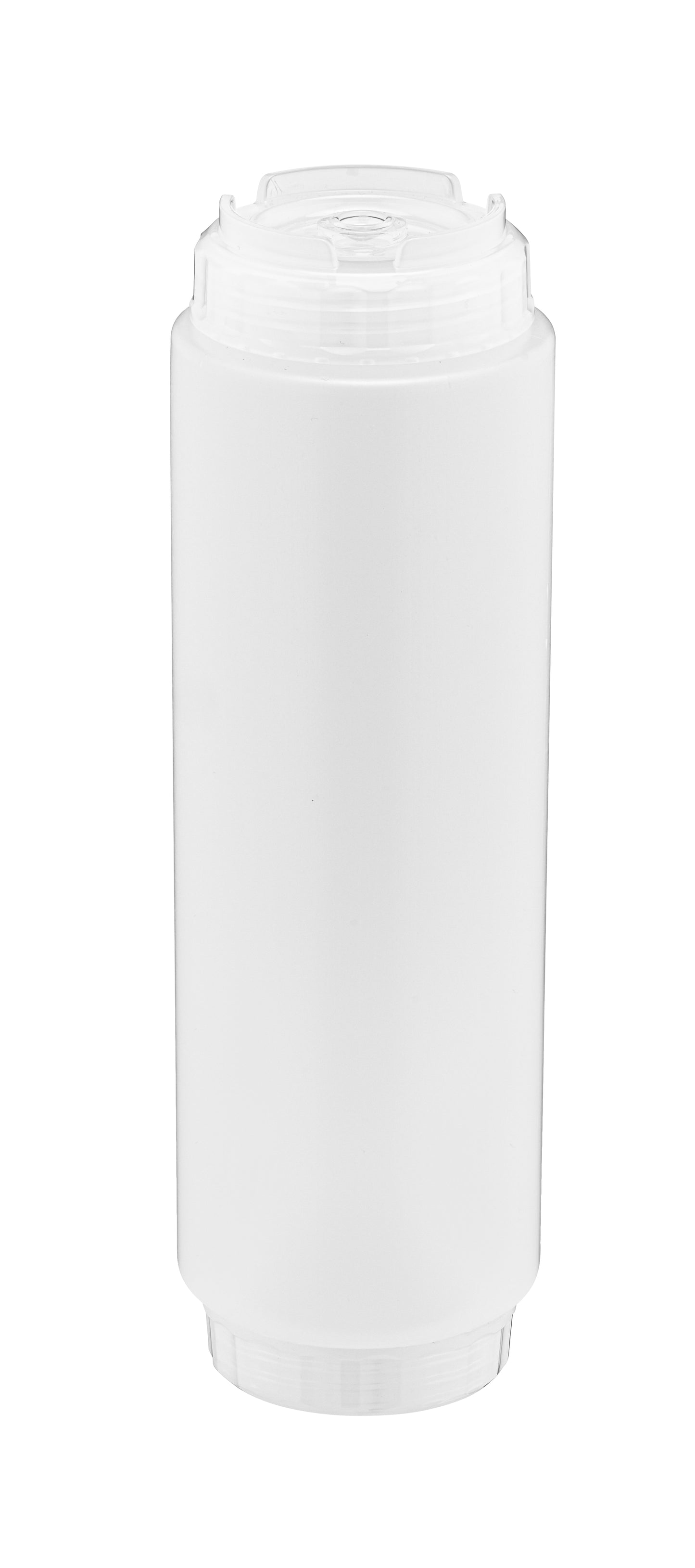 Clear squeeze bottle