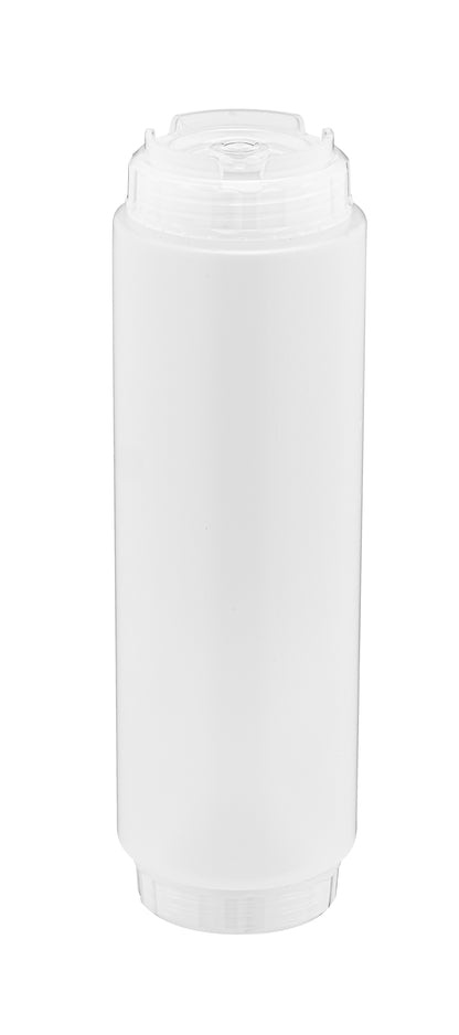 Clear squeeze bottle