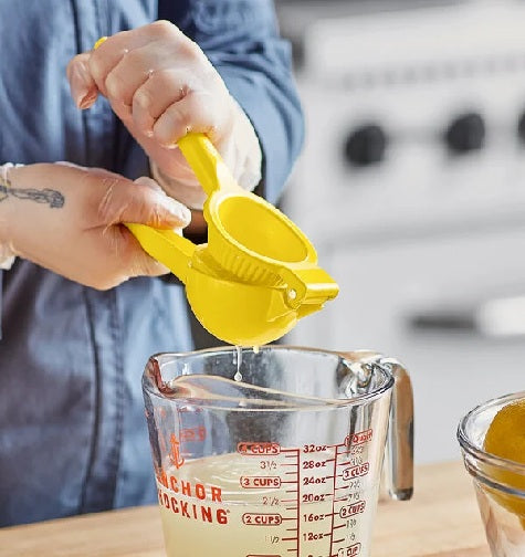 Yellow Handheld Aluminum Lemon Juicer / Squeezer (64376)
