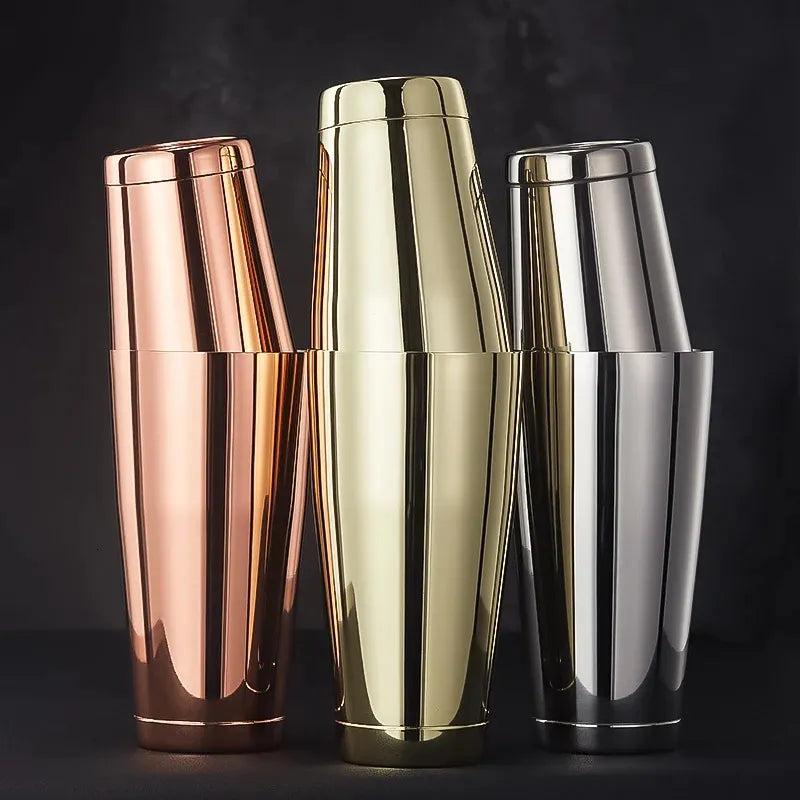 Tin on tin boston cocktail shaker stainless steel S/S-Copper (69509)