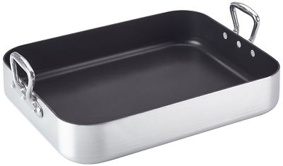 Aluminium non stick roasting pan 45.5 x 36 cm with 2 handles (70761)