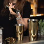 Tin on tin boston cocktail shaker stainless steel S/S- Gold (70053)