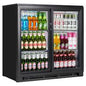 Bottle cooler 2 doors black, 90 x 52 x 85 cm (62564)