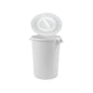 Plastic barrel white color with lid