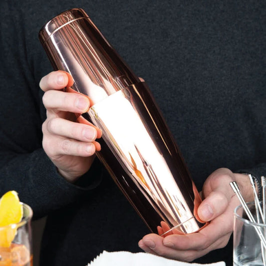 Tin on tin boston cocktail shaker stainless steel S/S-Copper (69509)