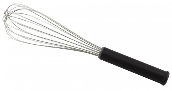 Whisk stainless steel S/S with anti slip black handle