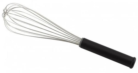 Whisk stainless steel S/S with anti slip black handle